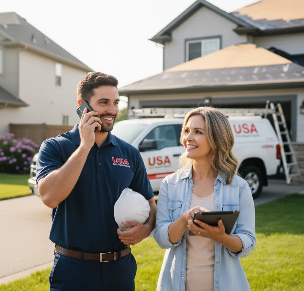 USA Roof Repair Experts customer support in Charles City